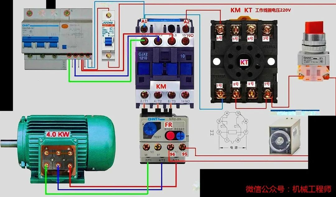 0-00000019.jpg 【电气知识】112例电气实物接线高清彩图,一看就懂,简单直观!的图17